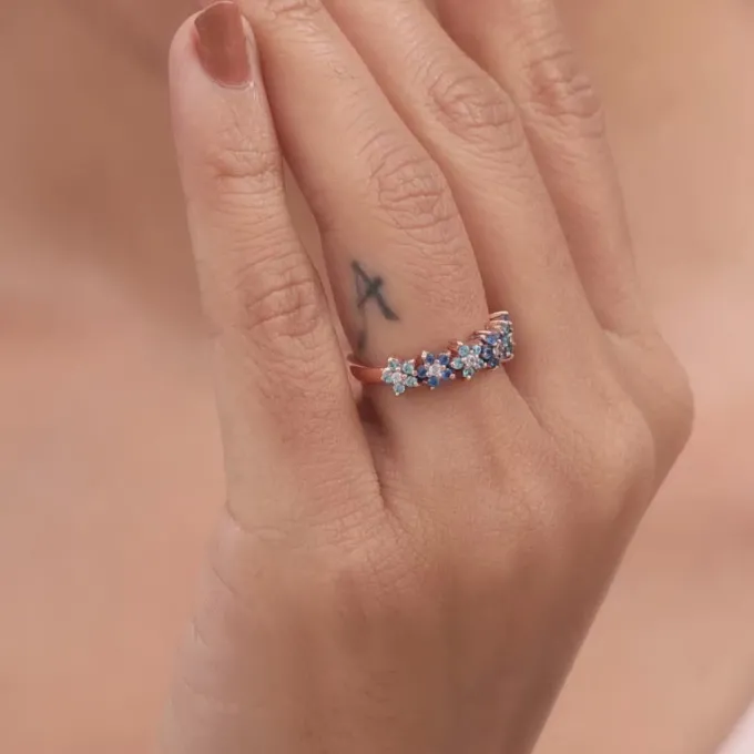 Rose Gold Glinting Crown Ring