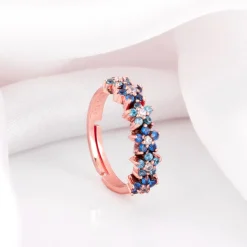 Rose Gold Glinting Crown Ring