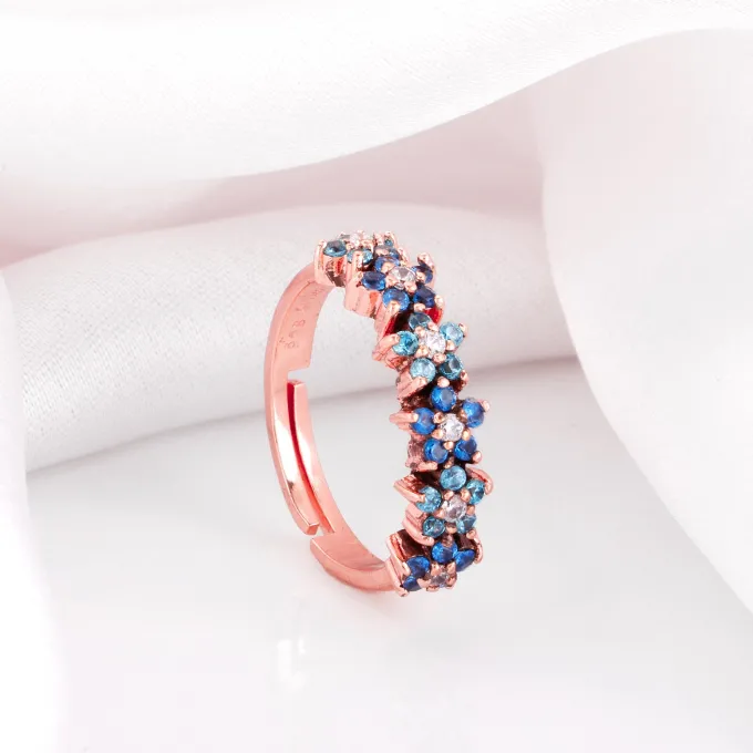 Rose Gold Glinting Crown Ring