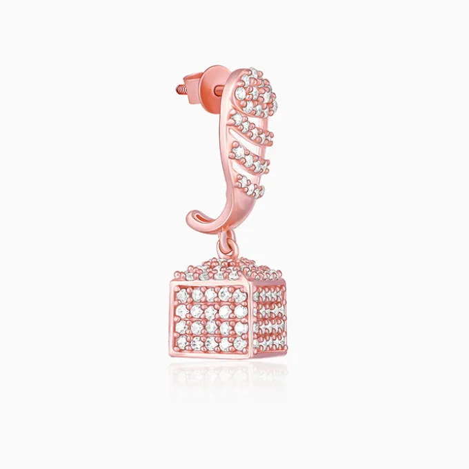 Rose Gold Glittering Grace Jhumki