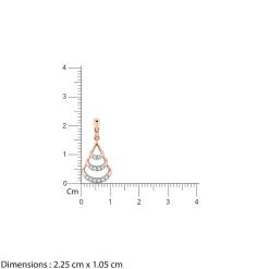 Rose Gold Globule Diamond Pendant