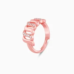 Rose Gold Gracious Wave Ring