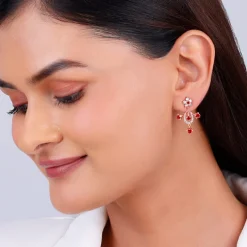Rose Gold Grow in Love Earrings