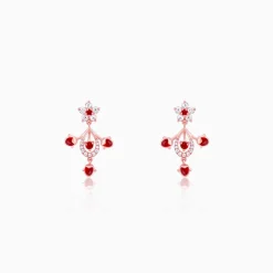 Rose Gold Grow in Love Earrings