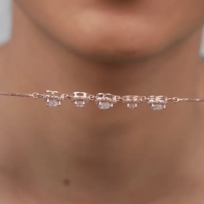 Rose Gold Halo Harmony Bracelet