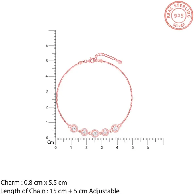 Rose Gold Halo Harmony Bracelet
