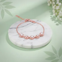 Rose Gold Halo Harmony Bracelet