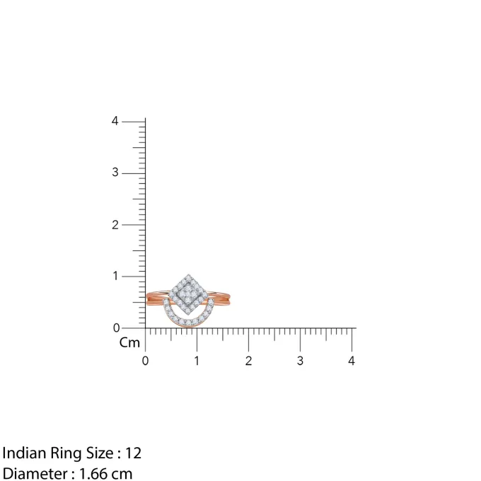 Rose Gold Halo Prism Lab Grown Diamond Ring