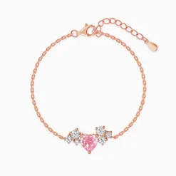 Rose Gold Heart Beat Bracelet