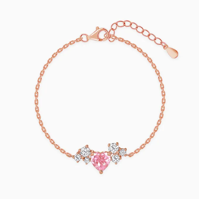 Rose Gold Heart Beat Bracelet