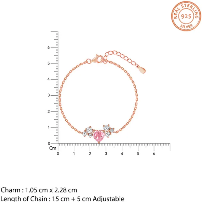Rose Gold Heart Beat Bracelet