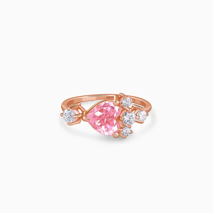 Rose Gold Heart Beat Ring