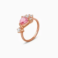 Rose Gold Heart Beat Ring