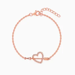 Rose Gold Heart Bracelet