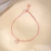 Rose Gold Heart Hooked Bracelet