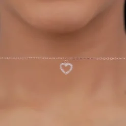 Rose Gold Heart Hooked Bracelet