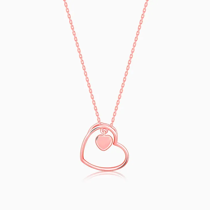 Rose Gold Heart Necklace