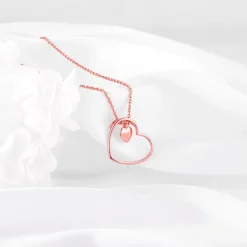 Rose Gold Heart Necklace