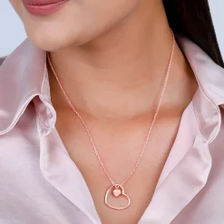Rose Gold Heart Necklace