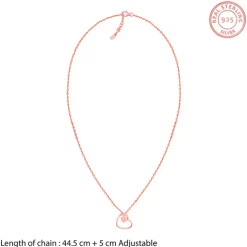 Rose Gold Heart Necklace