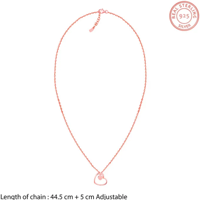 Rose Gold Heart Necklace