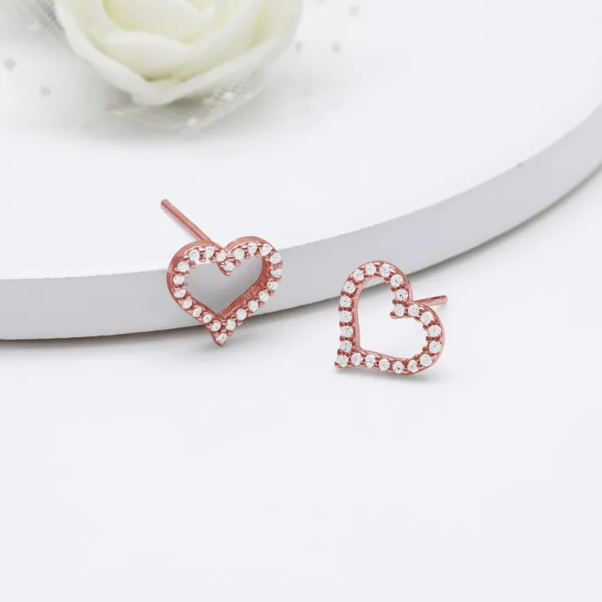 Rose Gold Heart Set