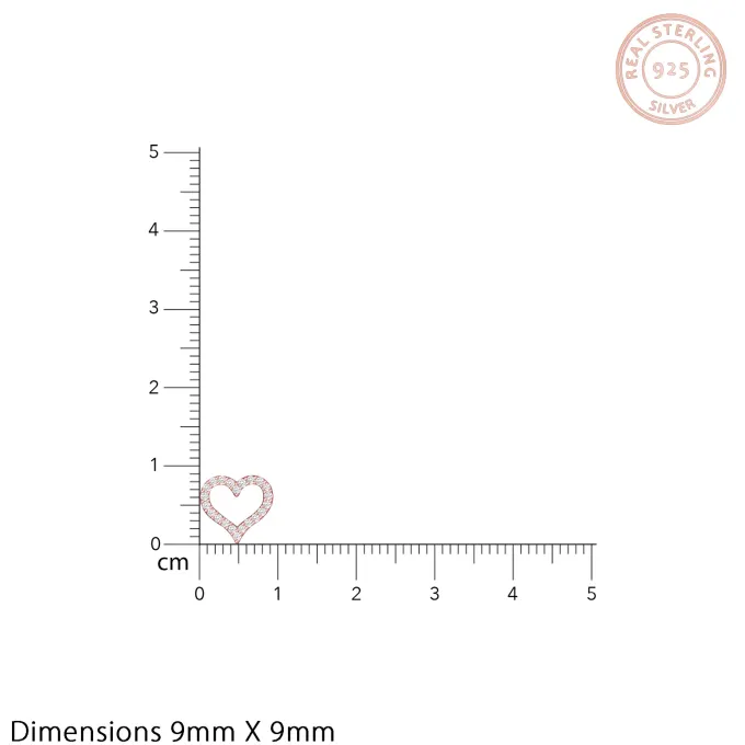 Rose Gold Heart Set
