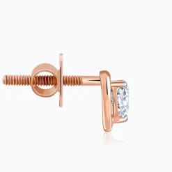Rose Gold Heart Throb Lab Grown Diamond Earrings