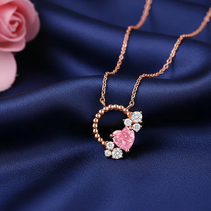 Rose Gold Heartbound Necklace