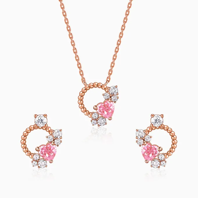 Rose Gold Heartbound Set