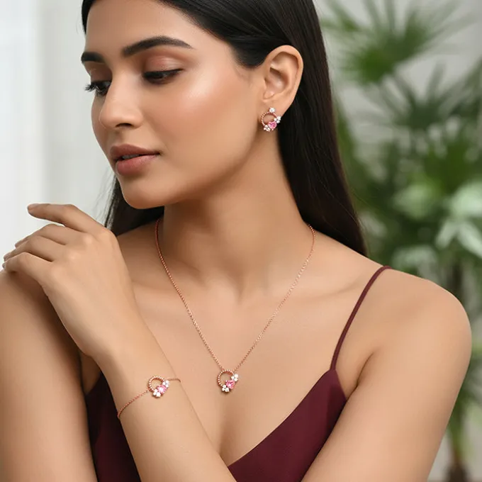 Rose Gold Heartbound Set of 3