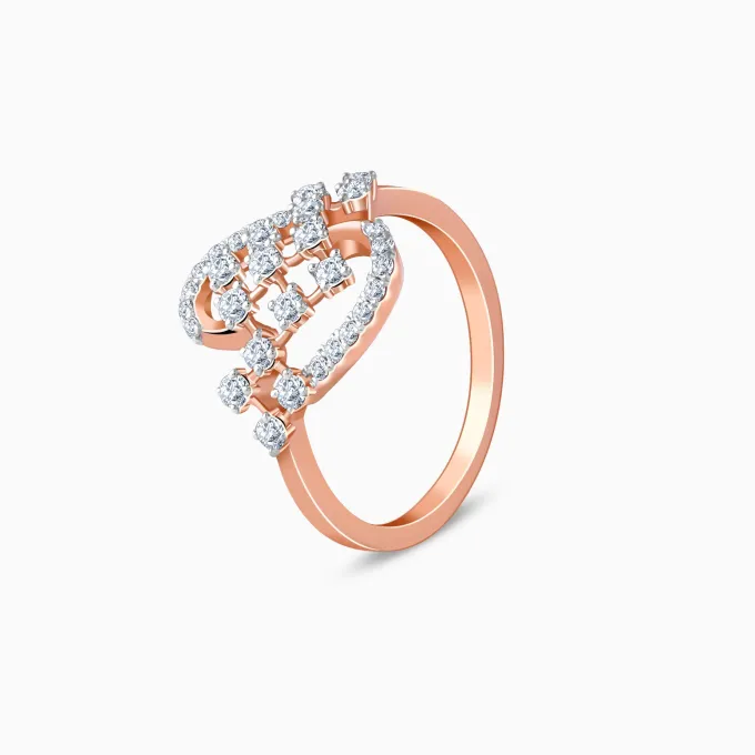 Rose Gold Heartfelt Spark Lab Grown Diamond Ring