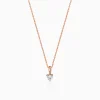Rose Gold Heartshow Pendant with Link Chain