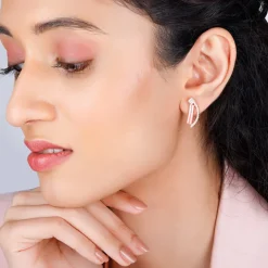 Rose Gold Hope And Happiness Earrings