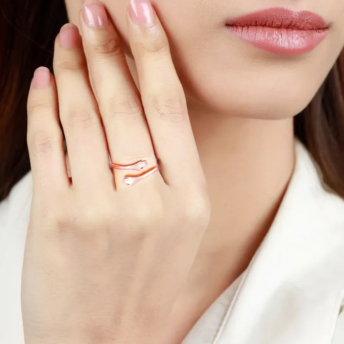 Rose Gold Hug Me More Ring