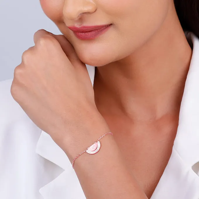 Rose Gold I Heart You Bracelet