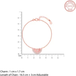 Rose Gold I Heart You Bracelet