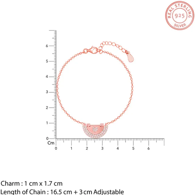 Rose Gold I Heart You Bracelet