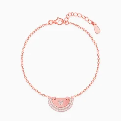 Rose Gold I Heart You Bracelet