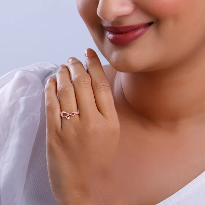 Rose Gold Infiniheart Ring