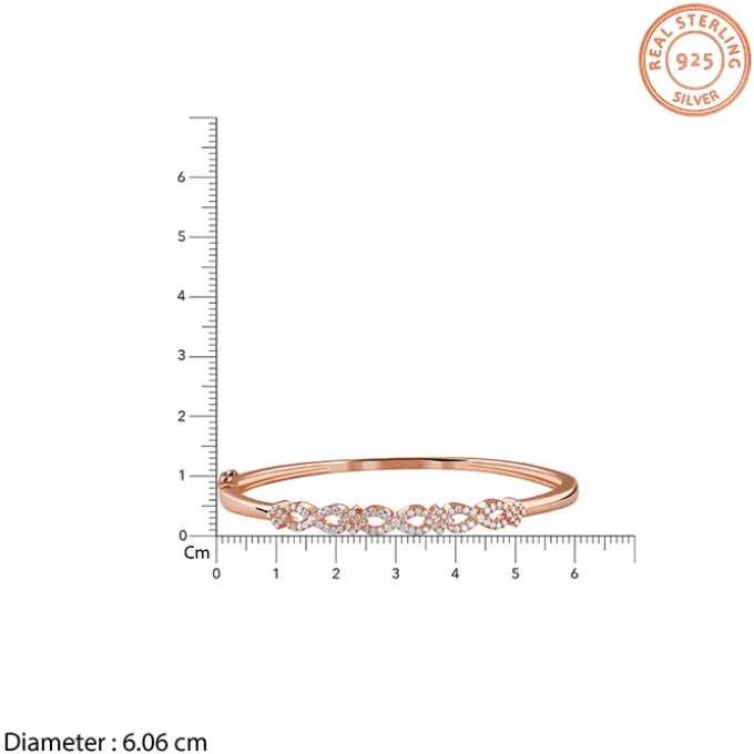 Rose Gold Infinite Joy Cuff Bracelet