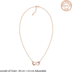 Rose Gold Infinity Necklace