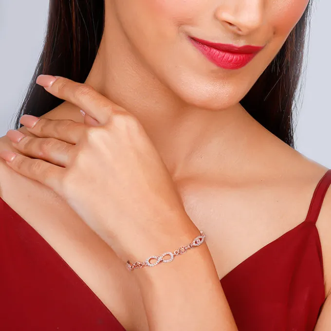 Rose Gold Infinity Romance Bracelet