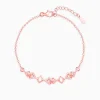 Rose Gold Interlocked Bracelet