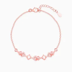 Rose Gold Interlocked Bracelet