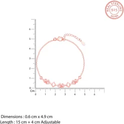 Rose Gold Interlocked Bracelet