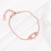 Rose Gold Intertwined In Love Bracelet
