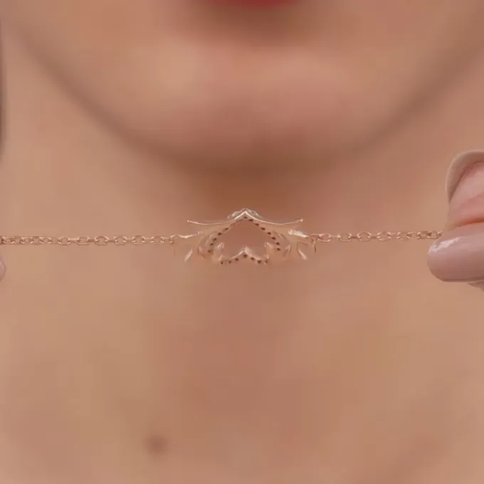 Rose Gold Intertwined In Love Bracelet