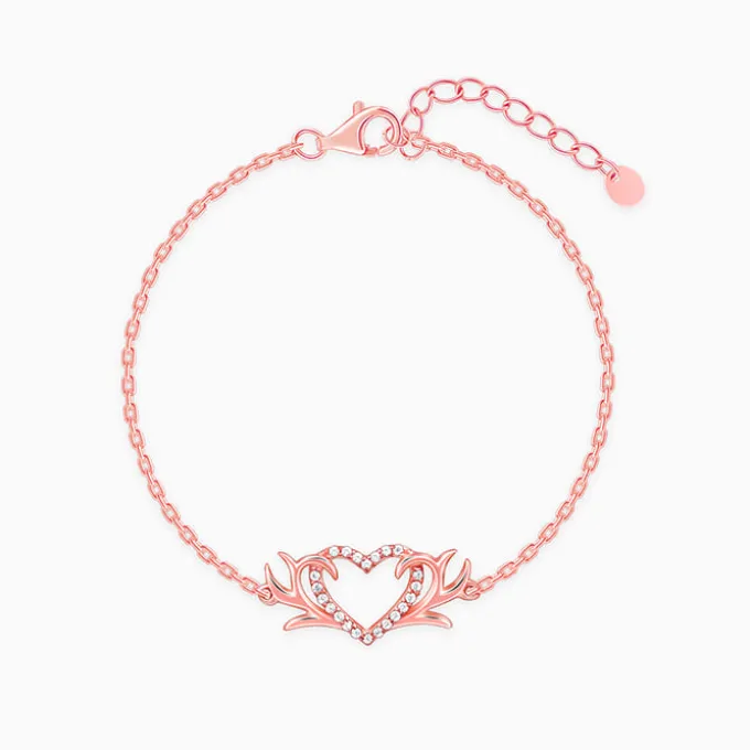 Rose Gold Intertwined In Love Bracelet