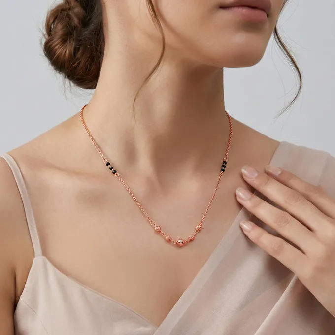 Rose Gold Iraaya Mangalsutra